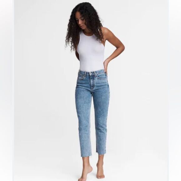 Rag & Bone Niña New York NWT straight high-rise ankle cigarette SZ 28 - Picture 1 of 9